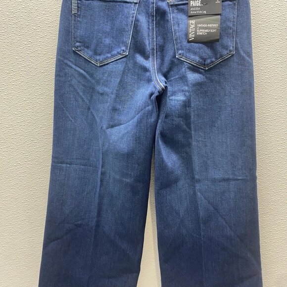 Paige “Anessa” High-Waist Ankle Wide-Leg Jeans – Size 29x26 (NWT) - Picture 5 of 11